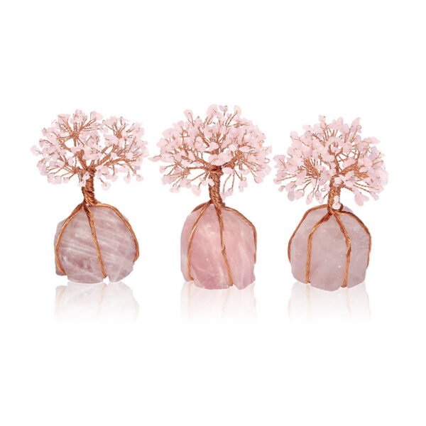 Money Tree Natural Rose Quartz Tumbled Stones - Image 5