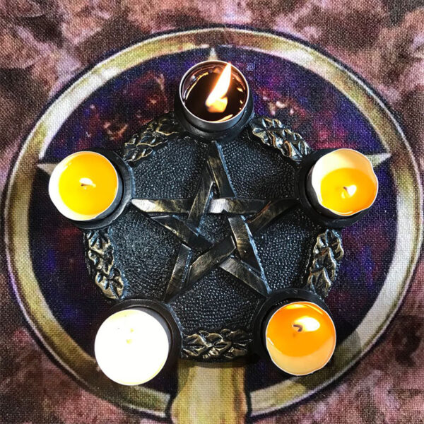 Pentagram Candle Holder Altar Ceremony Decoration Cup Candle Holder Tea Candle Holder - Image 4