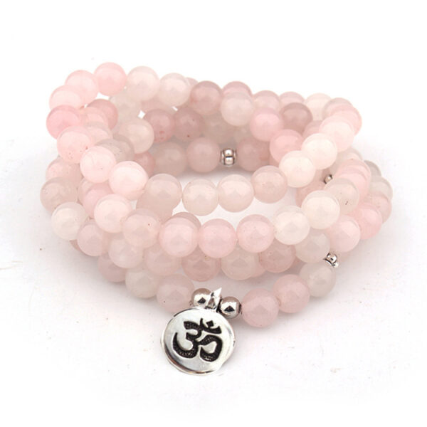 Natural Stone Powder Crystal Yoga Bracelet - Image 2