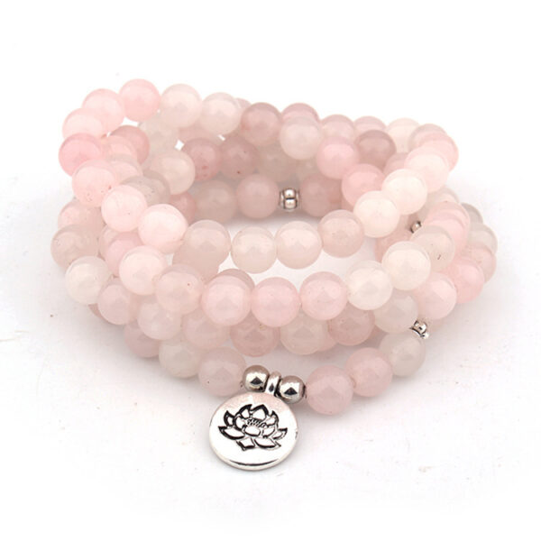 Natural Stone Powder Crystal Yoga Bracelet