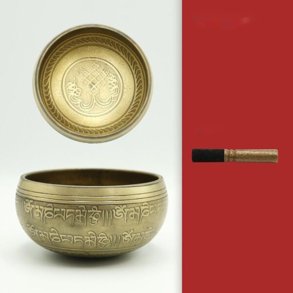 Yoga Meditation Singing Bowl Auspicious Knot Handmade Buddha Sound Bowl - Image 3