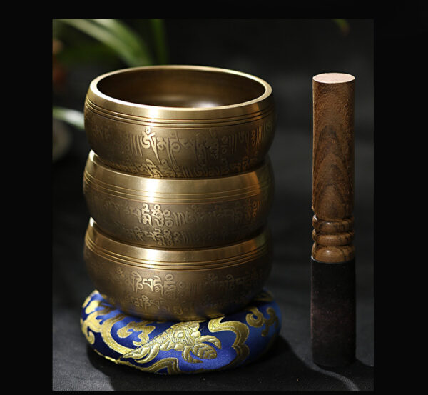 Yoga Meditation Singing Bowl Auspicious Knot Handmade Buddha Sound Bowl - Image 7