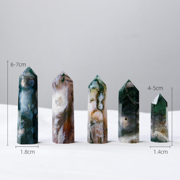 Natural Crystal Single Pointed Column Crystal Agate Column - Image 2