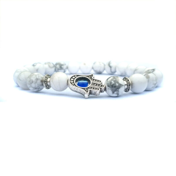 Bergamot evil eye stone bracelet - Image 8