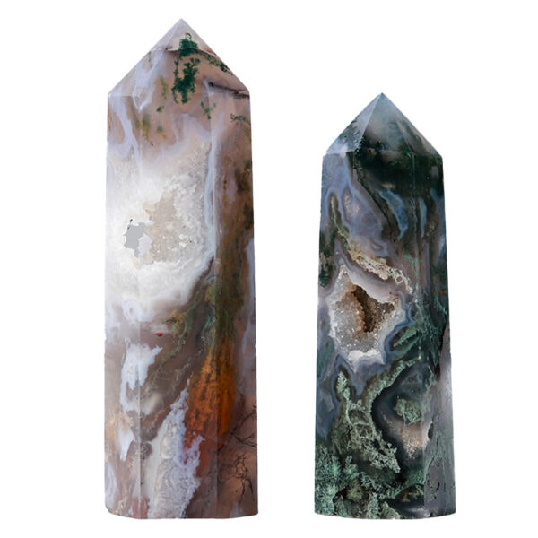 Natural Crystal Single Pointed Column Crystal Agate Column - Image 3